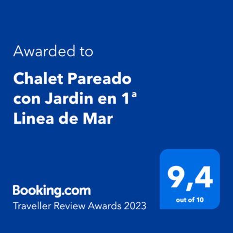 Вилла Chalet Pareado Con Jardin En 1ª Linea De Mar Burela Экстерьер фото